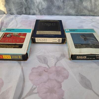 SET OF 3 EAGLES 8 TRACK TAPES