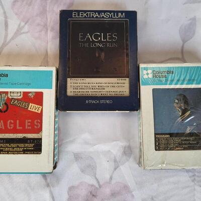 SET OF 3 EAGLES 8 TRACK TAPES