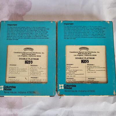 KISS DOUBLE PLATINUM VOL 1 & 2 8 TRACK TAPES