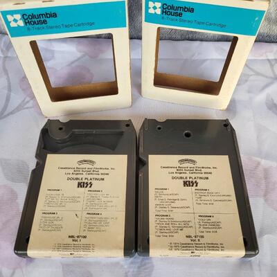 KISS DOUBLE PLATINUM VOL 1 & 2 8 TRACK TAPES