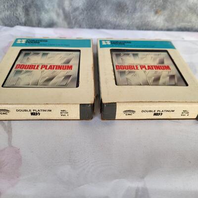 KISS DOUBLE PLATINUM VOL 1 & 2 8 TRACK TAPES