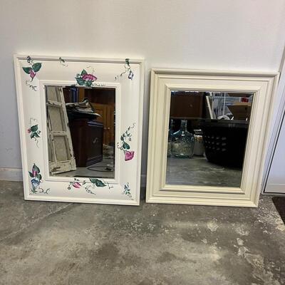 Two Wooden Framed Mirrors (G-MG)