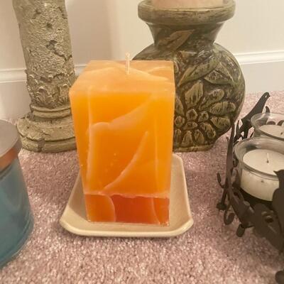 Decorative Candle Holders, Wax Candles (GB - SS)