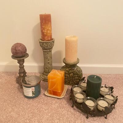Decorative Candle Holders, Wax Candles (GB - SS)