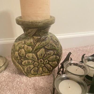 Decorative Candle Holders, Wax Candles (GB - SS)