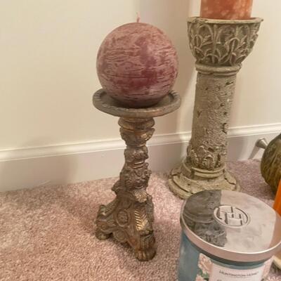 Decorative Candle Holders, Wax Candles (GB - SS)