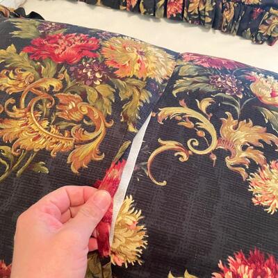 Black Floral Queen Bedding (GB-PS)