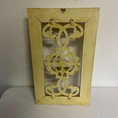 Two Candleholders & Shelf (G-MG)