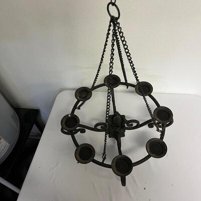 Hanging Iron Candle Holder (G-MG)