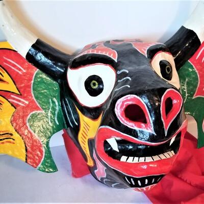Lot #22  Papier Mache Mask - South American