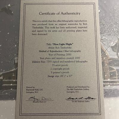 Bob Timberlake Signed & Numbered Lithograph (G-MG)