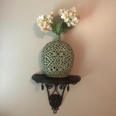 Ceramic Vase With Wall Shelf  & Chair (MB-PS)