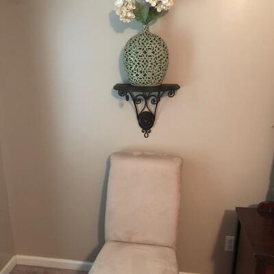 Ceramic Vase With Wall Shelf  & Chair (MB-PS)