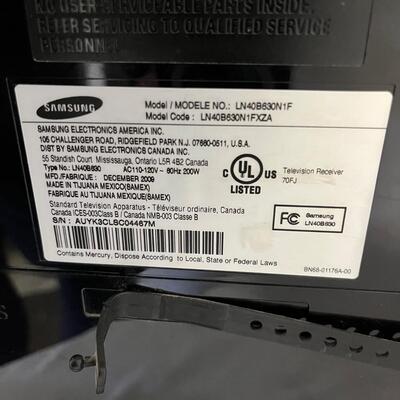 Samsung 40â€ TV (G-MG)