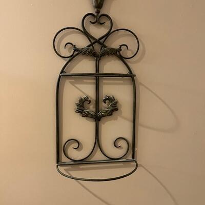 Decorative Metal Planter With Candle Holder (MB-PS)