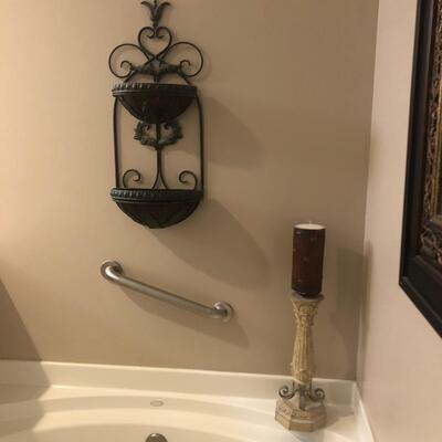 Decorative Metal Planter With Candle Holder (MB-PS)