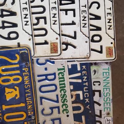 8 License plates