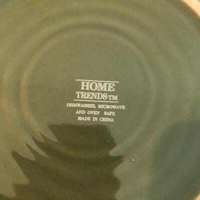 Home Trends Green Dinnerware Set Plus Glasses (K-JF)