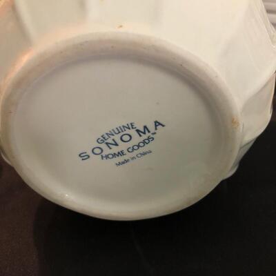 Sonoma, Pfaltzgraff & More Dishware Plus Glass Goblets & Framed Print (K-JF)