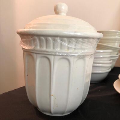 Sonoma, Pfaltzgraff & More Dishware Plus Glass Goblets & Framed Print (K-JF)