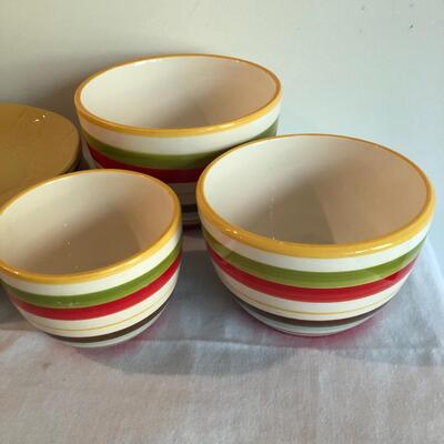 Pfaltzgraff & More Plates, Mugs, Canister, Bowls & Dip Server (K-JF)