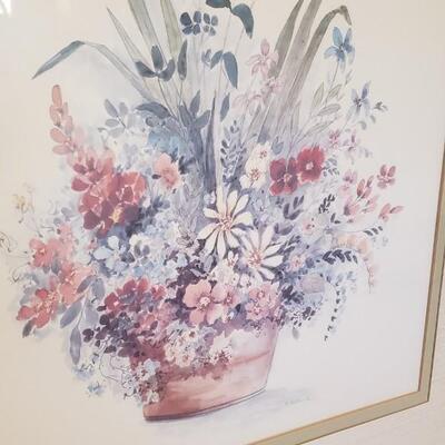 Signed watercolor painting