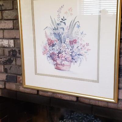 Signed watercolor painting
