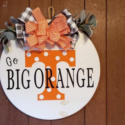 Wooden Big Orange sign