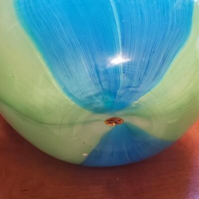 Heavy Glass Oval Bowl