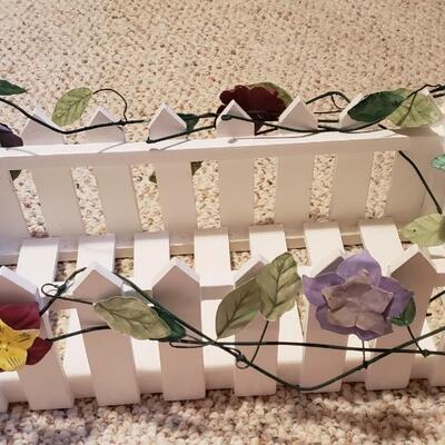 Mikasa wood picket fence planter