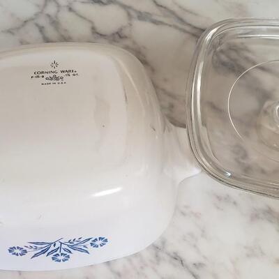 Vintage corning ware cornflower casserole
