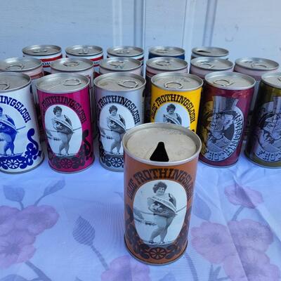 18PC VINTAGE MIX OF BEER CANS #5