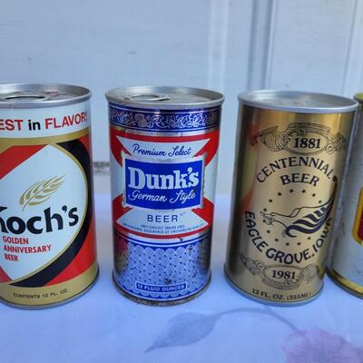 6pc VINTAGE MIX OF COLLECTABLE BEER CANS #6