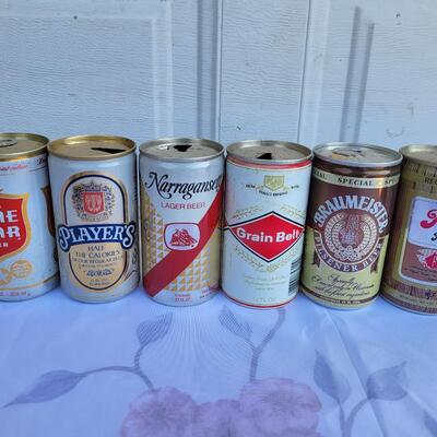22 PC VINTAGE COLLECTABLE BEER CANS #7