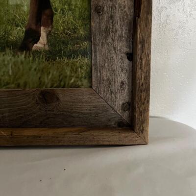 Rustic Framed Photo & Faux Ferns (G-MG)