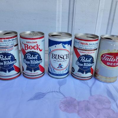 5 pc VINTAGE BEER CAN COLLECTION #10