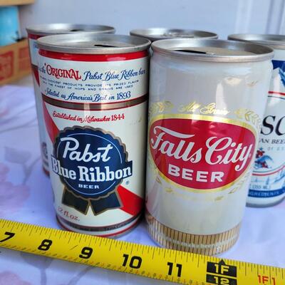 5 pc VINTAGE BEER CAN COLLECTION #10