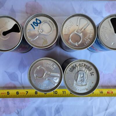 6 pc VINTAGE BEER CAN COLLECTION #11
