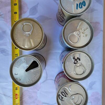 6PC VINTAGE LOT OF COLLECTABLE BEER CANS #12