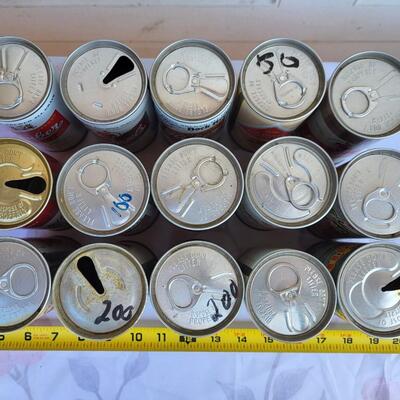 15 pc VINTAGE BEER CAN COLLECTION #14