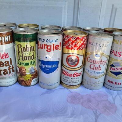 18pc VINTAGE BEER CAN COLLECTION #15