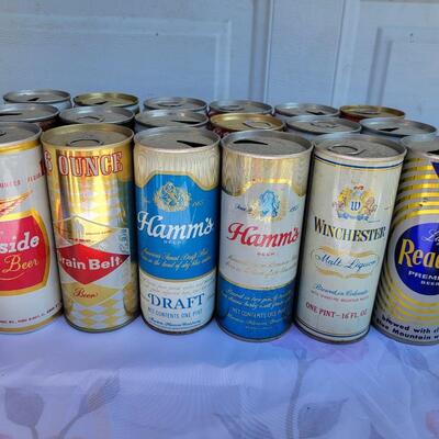 18pc VINTAGE BEER CAN COLLECTION #15