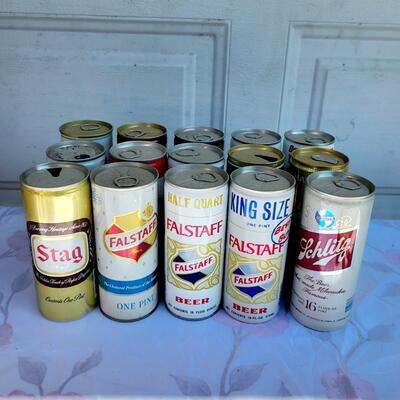 15 pc VINTAGE BEER CAN COLLECTION #16