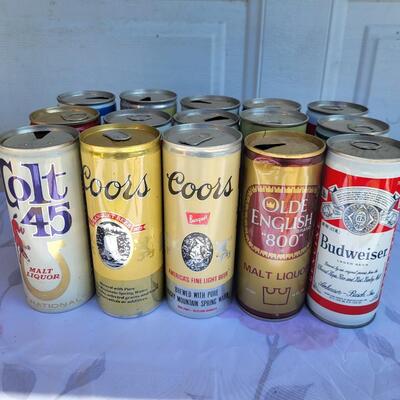 15pc VINTAGE BEER CAN COLLECTION #17