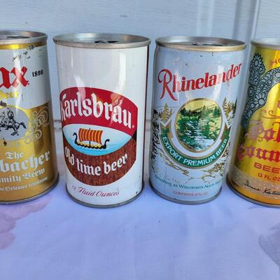 5 PC VINTAGE BEER CAN COLLECTION #19