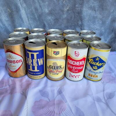15pc VINTAGE BEER CAN COLLECTION #20