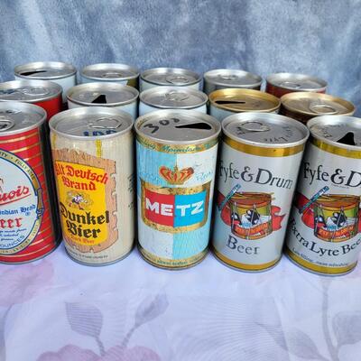 15pc VINTAGE BEER CAN COLLECTION #21
