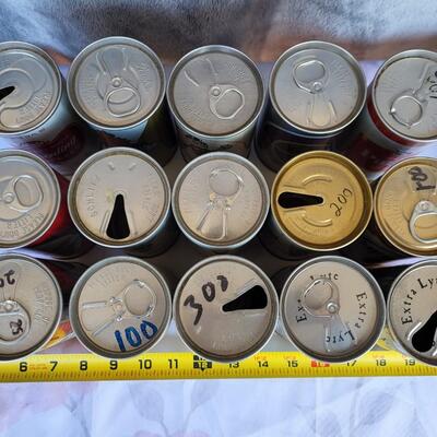 15pc VINTAGE BEER CAN COLLECTION #21