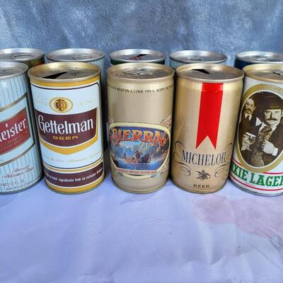 15PC VINTAGE BEER CAN COLLECTION #22