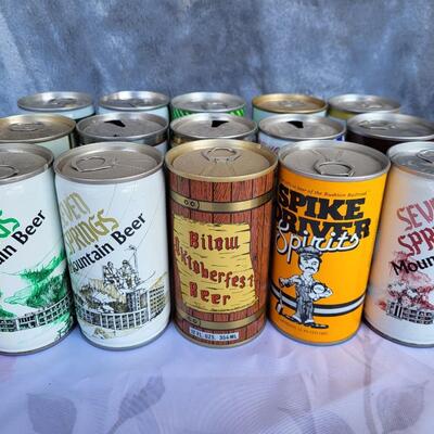 15PC VINTAGE BEER CAN COLLECTION #23